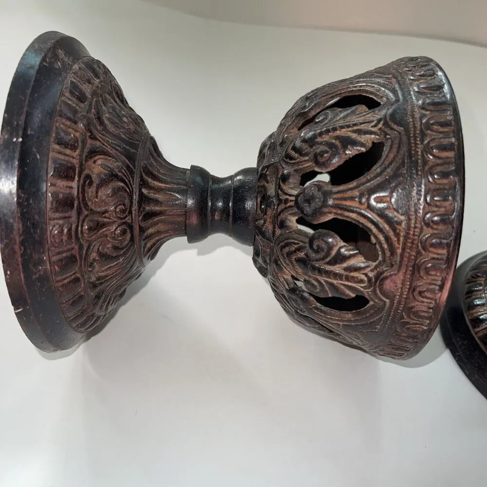 ZGallerie Chadsworth Rust Candle Holders (pair)